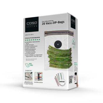CASO Vacu ZIP-Bags 20x23 cm, 20 Stück, 150 μm