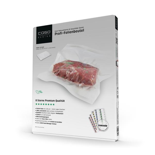 8-Sterne Profi-Folienbeutel 40x60 cm, 25 Stück,150 μm