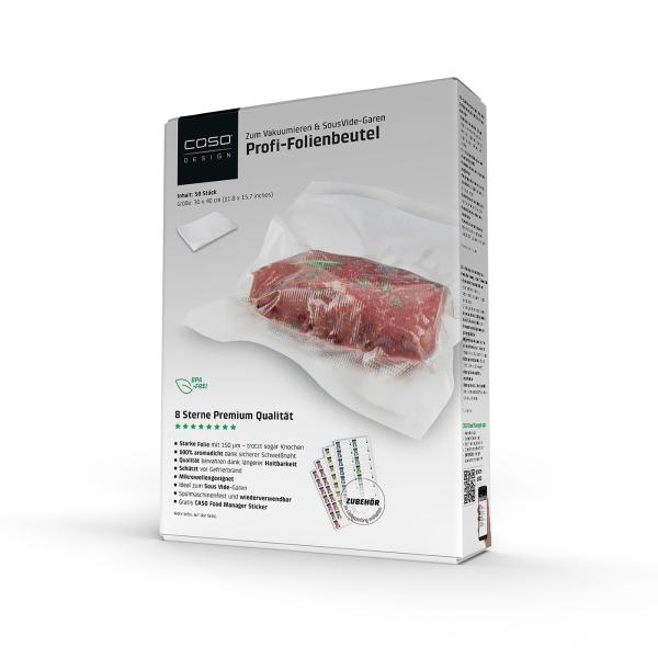 8-Sterne Profi-Folienbeutel 30x40 cm, 50 Stück, 150 μm