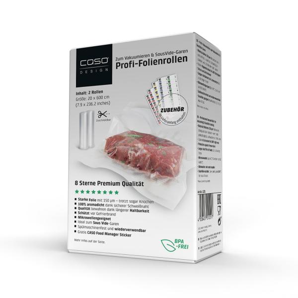 Profi-Folienrollen 20x600 cm, 2 Stück, 150 μm