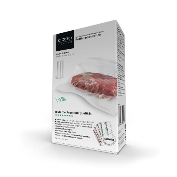 Profi-Folienrollen 25x600 cm, 2 Stück, 150 μm